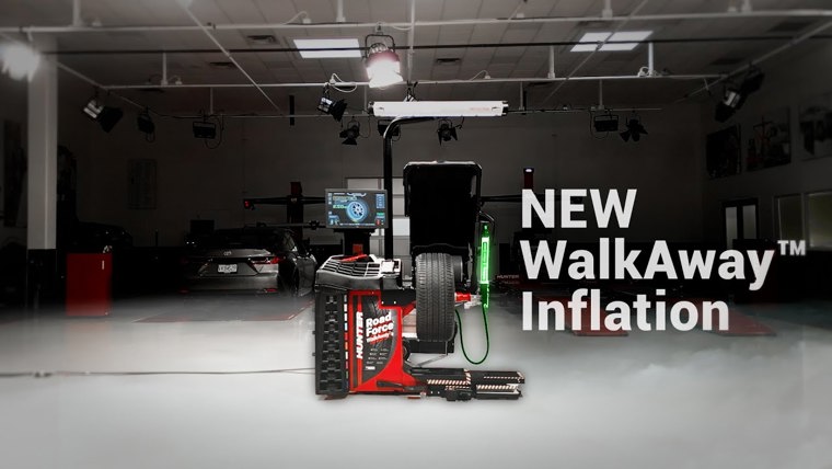 Hunter’s Road Force® WalkAway™ wheel balancer slashes changeover time