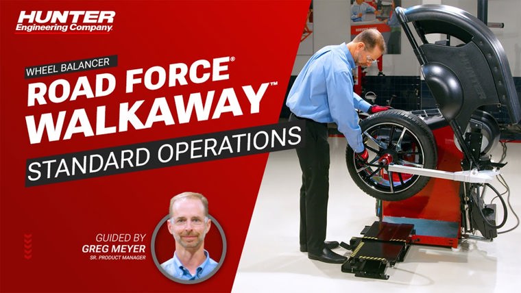 Road Force® WalkAway™ Wheel Balancer: Standard Operations